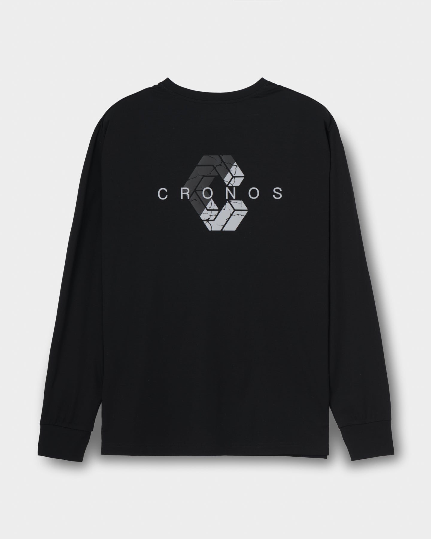 CRONOS BOLD BACK LOGO REGULARFIT T-SHIRT【BLACK×SILVER】