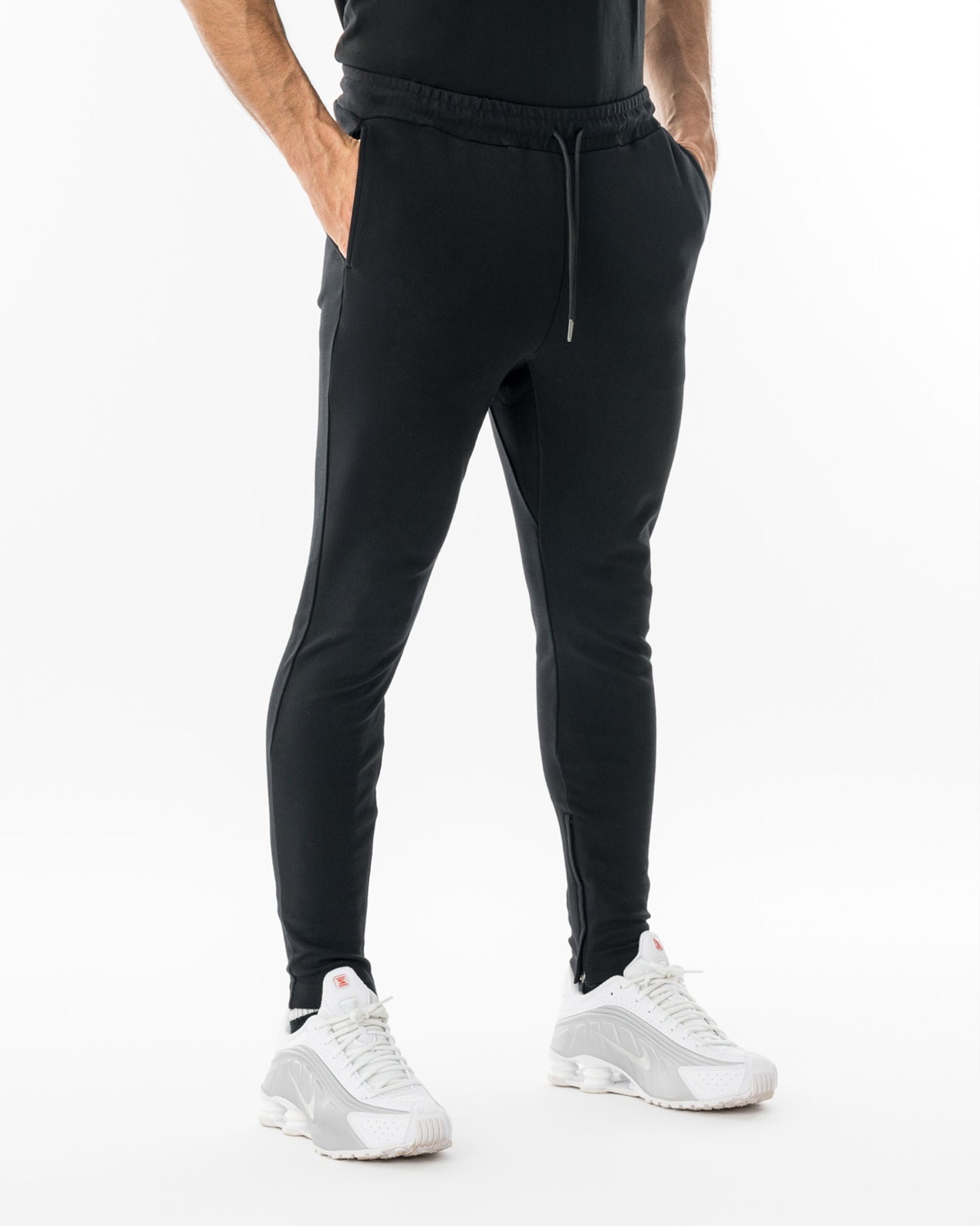 CRONOS HIGH-STRETCH SKINNY PANTS【BLACK】