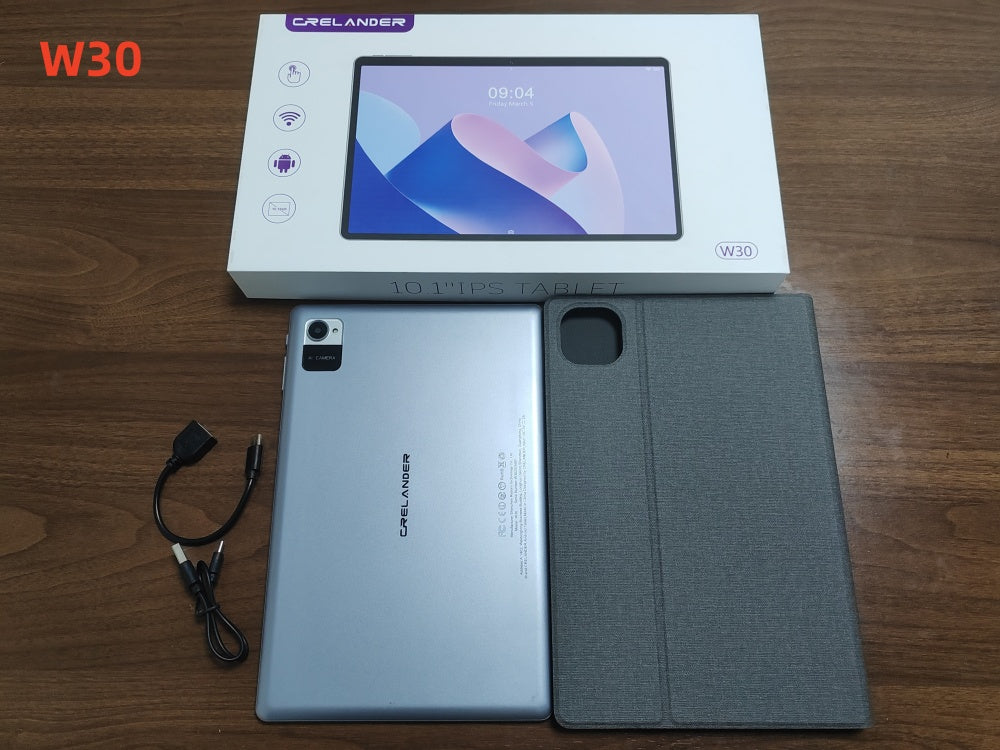 CRELANDER W30 Android Tablet, 10.1 Inch Android 15 Tablet with
