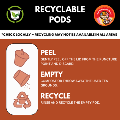 Hot Cinnamon Spice Herbal Tea Pods – Crazy Cups