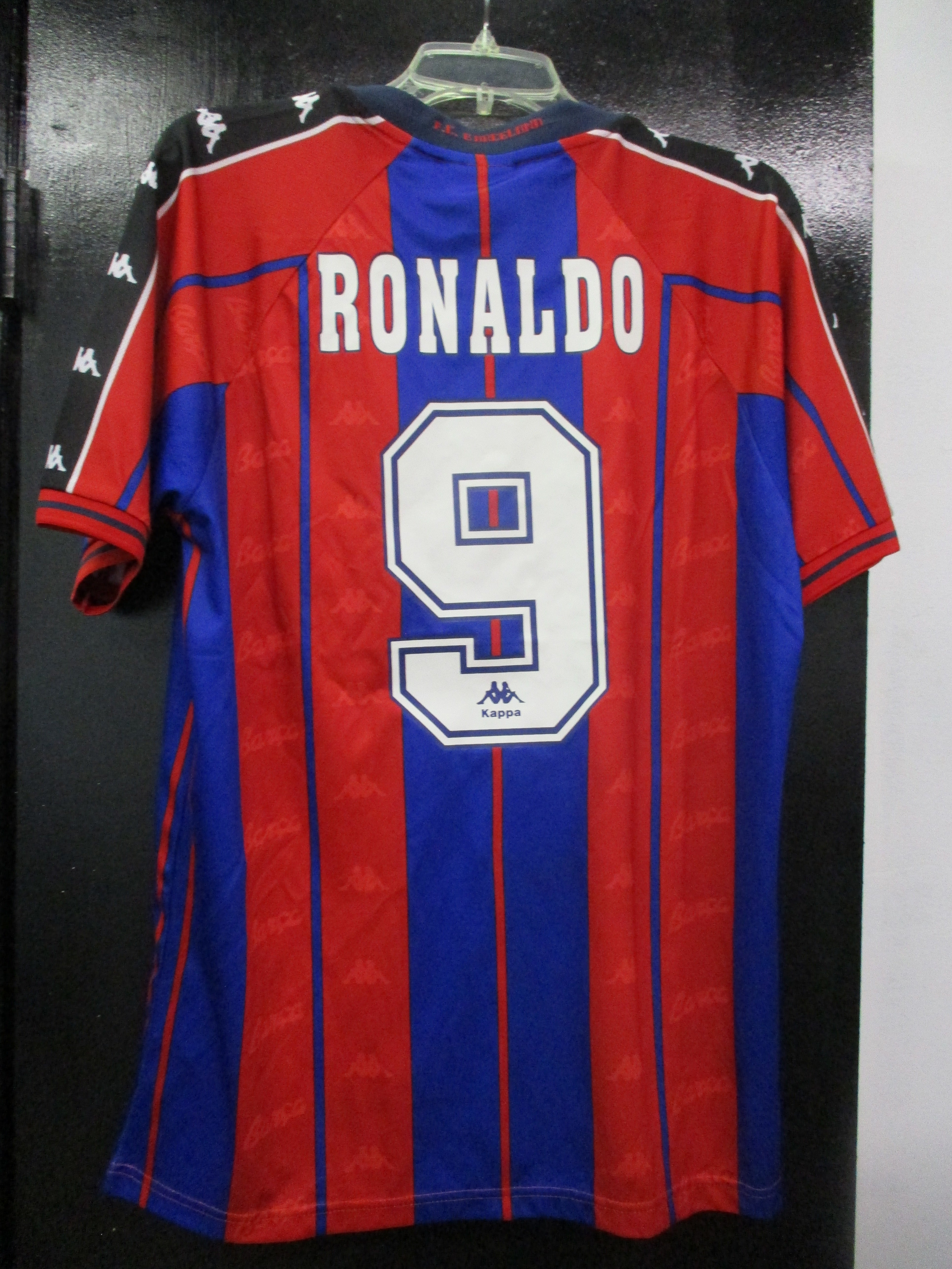 Vintage Kappa Barca FCB Cristiano Ronaldo #9 Jersey, Size L