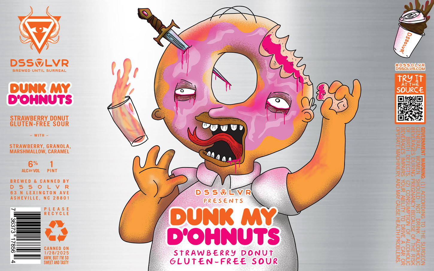 DUNK MY D'OHNUTS - STRAWBERRY DONUT GF SOUR | DSSOLVR Online Shop
