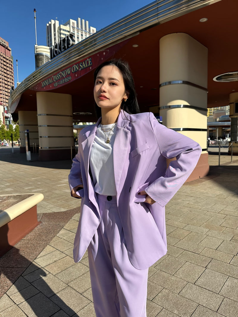 パープルジャケットセットアップ DPB47185 – CRAMMY