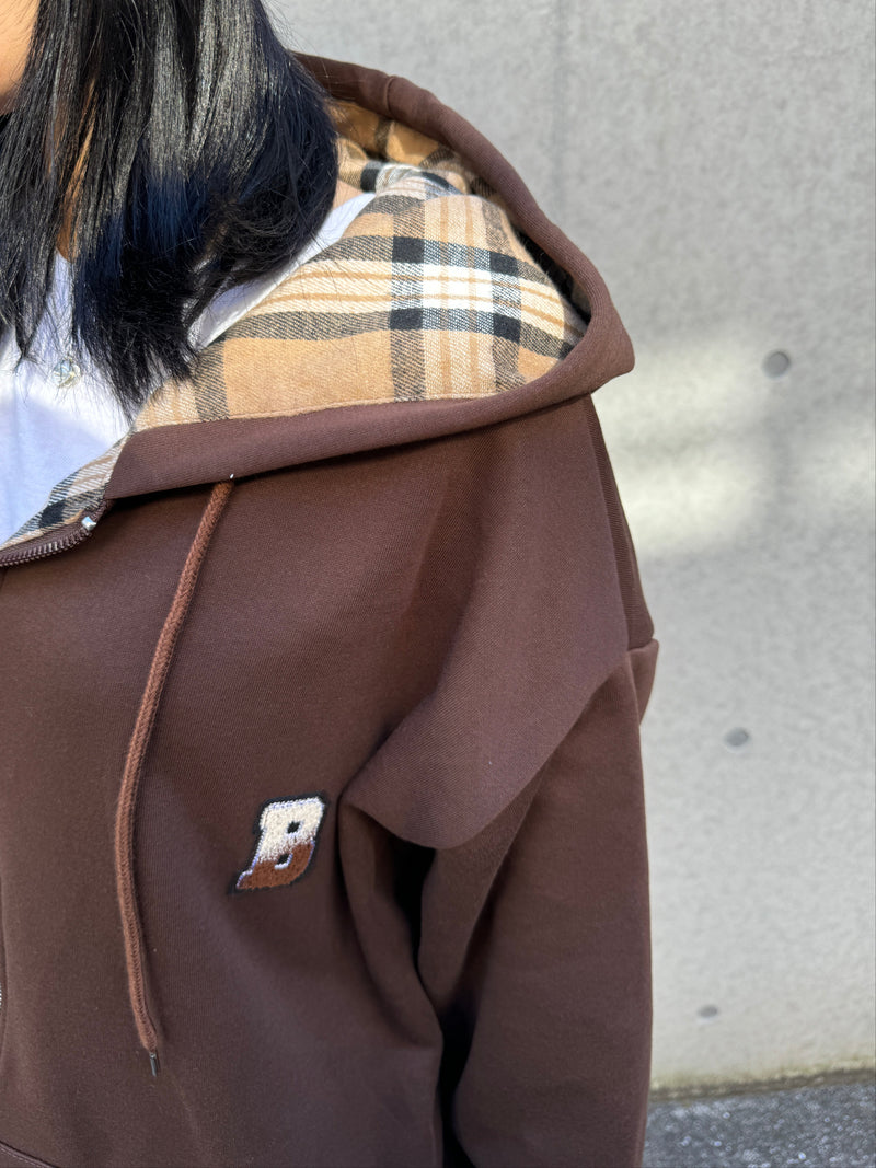 ブラウンジップアップパーカー DPB63168 – CRAMMY