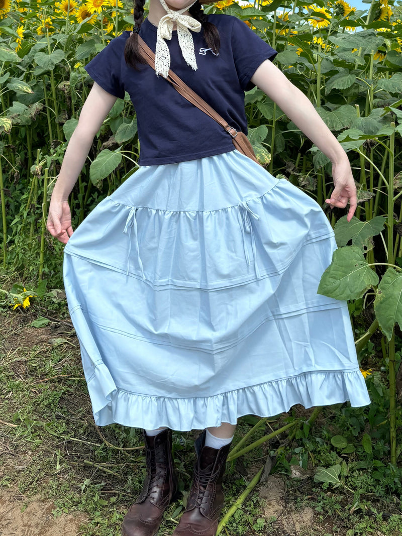 livre リブレ スカート 限定カラー ライトブルー リブレ ライト