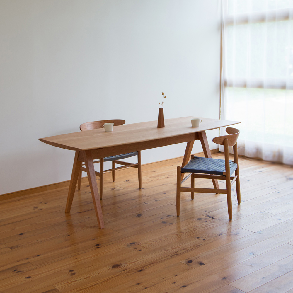 チェリーのダイニングテーブル5263納品事例・T-225 家具工房クラポ