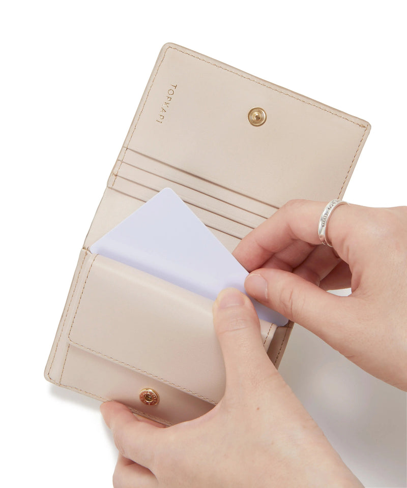 LUCIA ルチア イタリアンレザー リザード型押し 二つ折り 財布