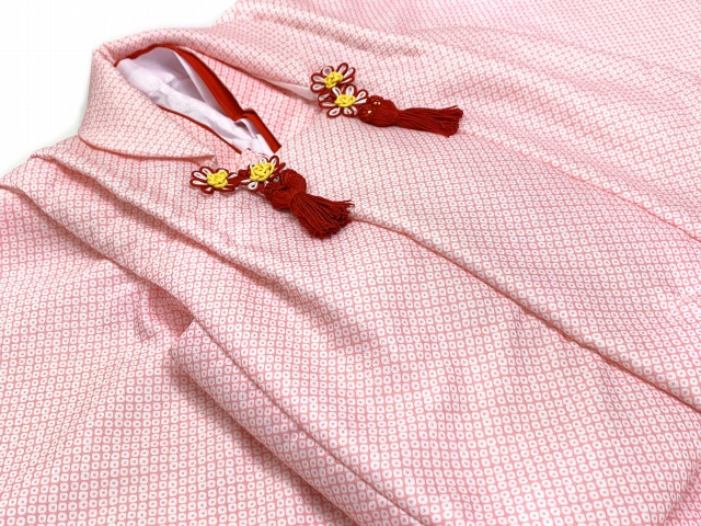 七五三 着物 3歳 女の子 被布コートセット 鹿の子絞り風 被布着フル