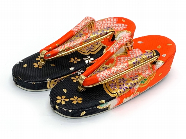 七五三 箱せこセット 7歳 女の子用 金襴 筥迫(はこせこ) 草履 バッグ