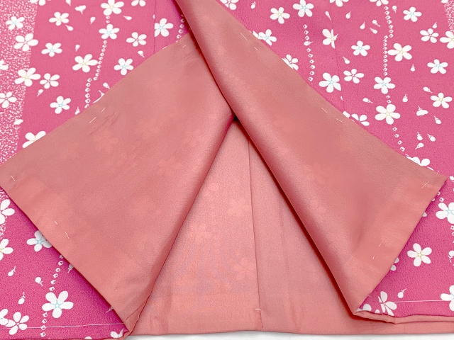 七五三 着物 7歳 女の子 小紋柄（総柄） オリジナル 四つ身の着物(合繊