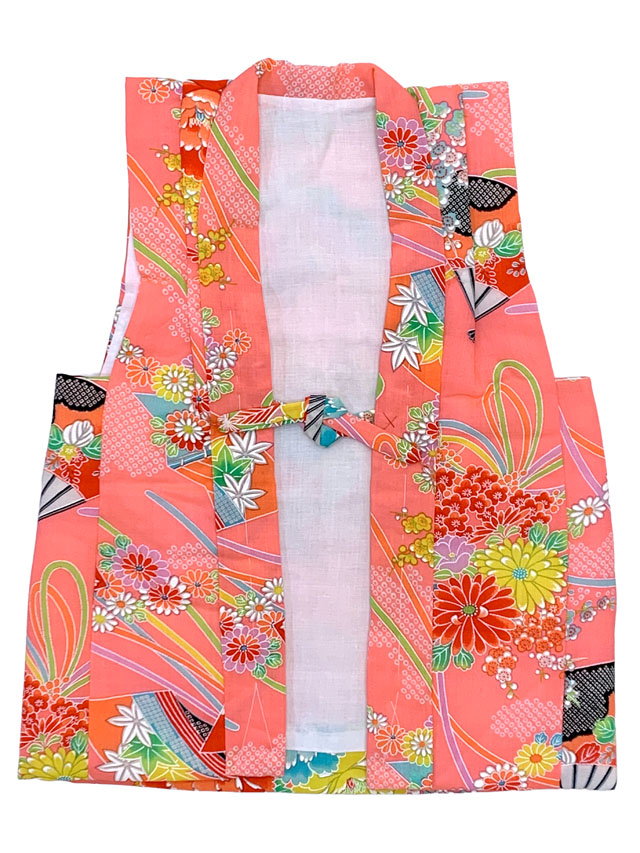 女の子 でんちセット ウール 日本製 赤ちゃんの着物 ちゃんちゃんこ