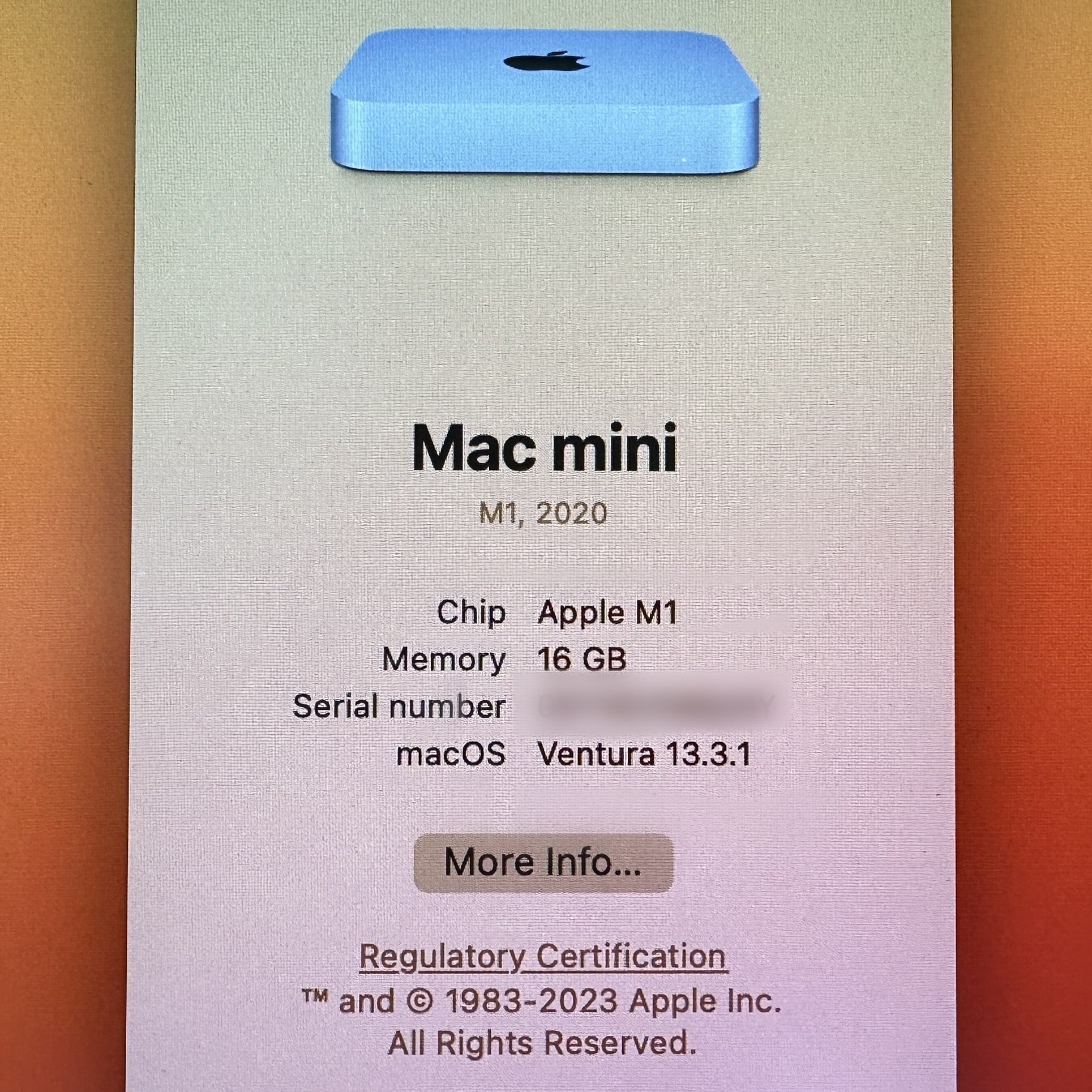 Apple Mac Mini M1 2020 (16GB Memory, 512GB SSD) ⋆ CUE Sale