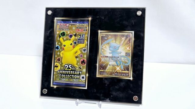 未開封パックとシングルカードがセットで飾れるディスプレイをご紹介