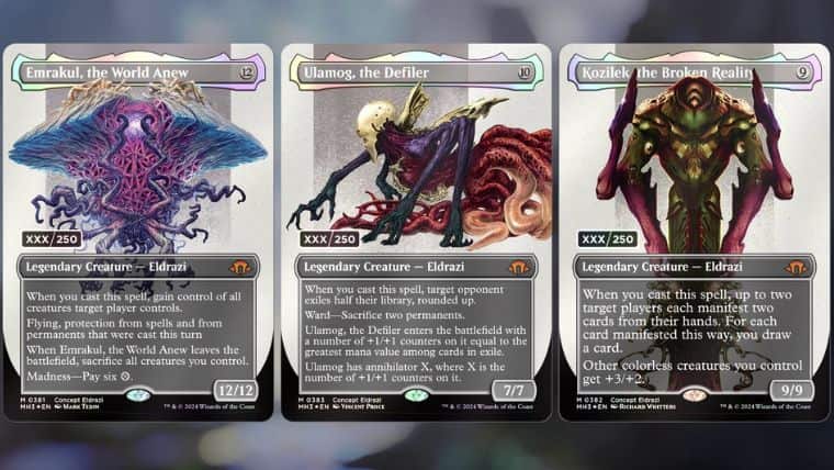 シリアルナンバー入りエルドラージは総数750枚で超貴重カード【モダン