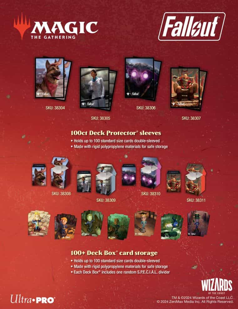 MTGとFalloutコラボのサプライがウルトラプロより登場！日本で購入は