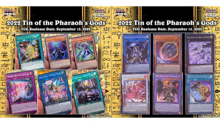 遊戯王】海外で「2022Tin of the Pharaoh's Gods」9月発売！予約情報