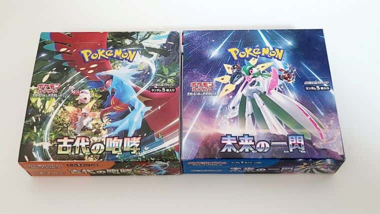 ポケカ】「未来の一閃」と「古代の咆哮」のBOXを開封してみた結果