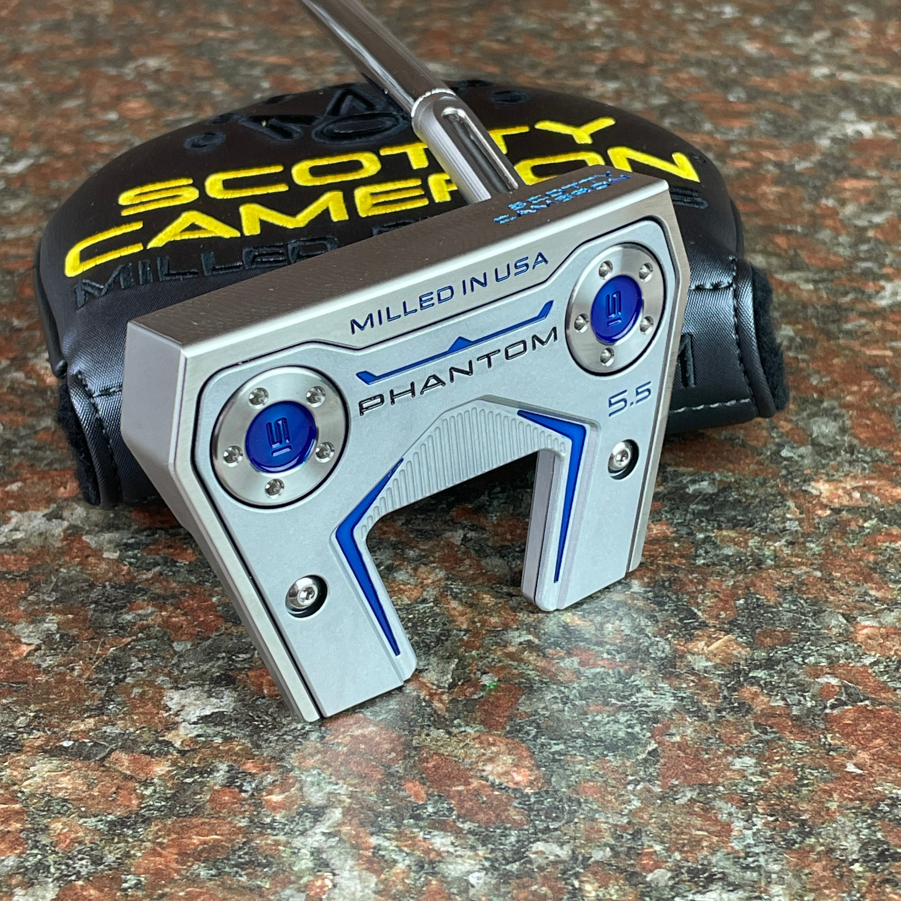 2024 Phantom 5.5 Putter, Silver Sole, Translucent Blue Paint, 34