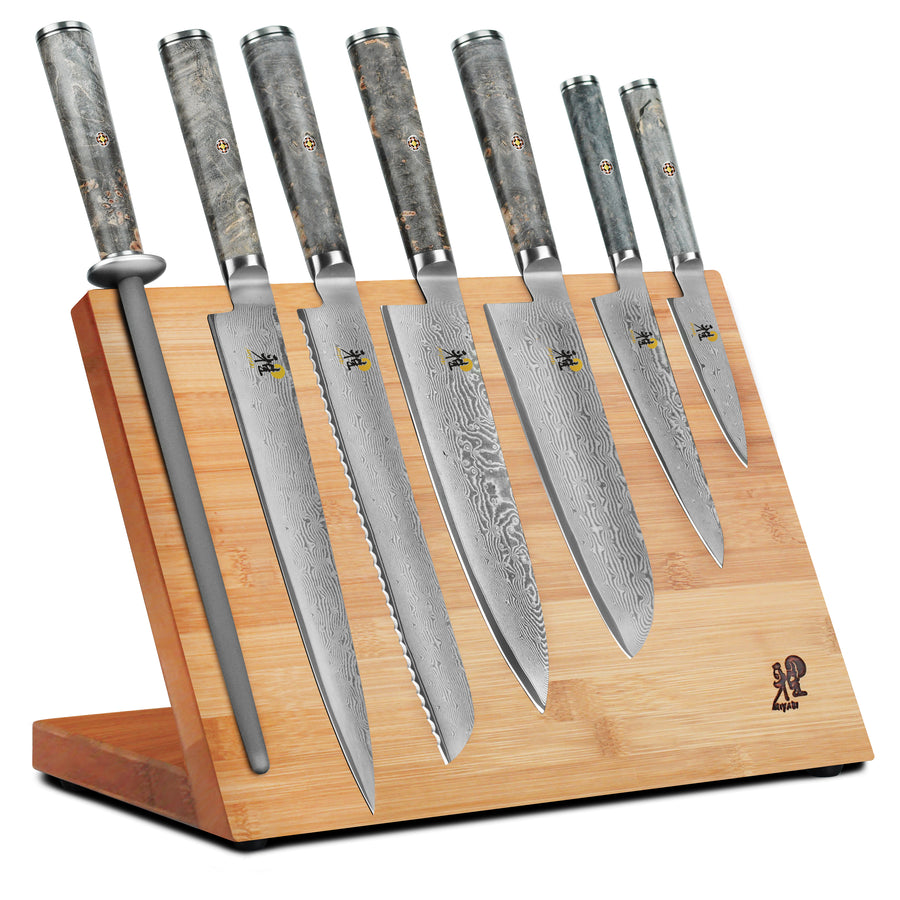 Miyabi Black Magnetic Easel Knife Set - 8 Piece – Cutlery and More