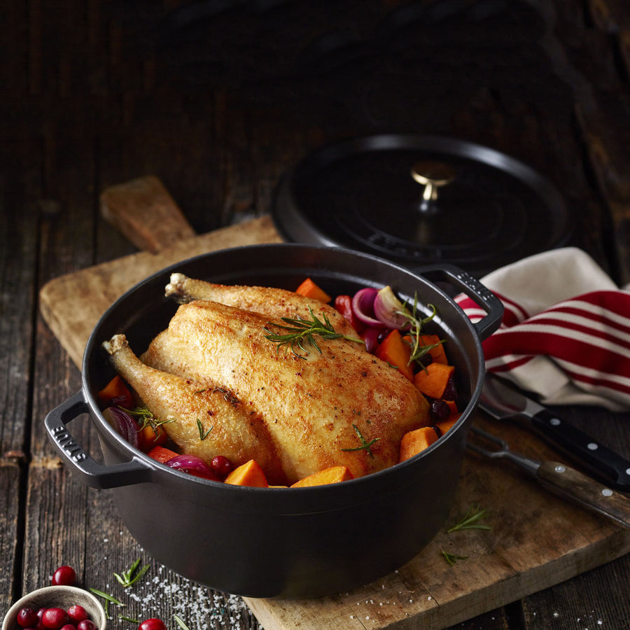 Staub Dutch Oven - 7-qt Cast Iron Cocotte - Matte Black – Cutlery