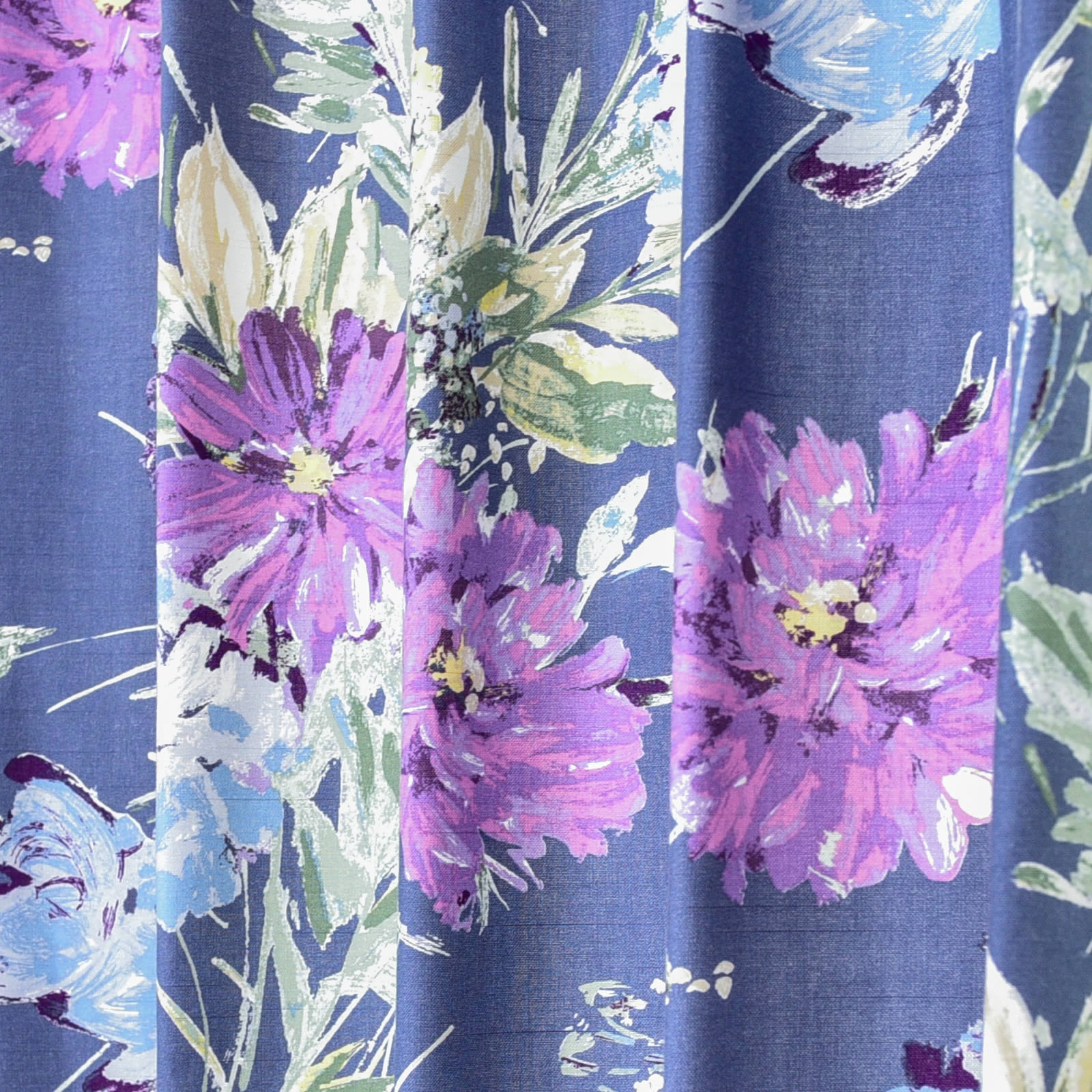 ローラアシュレイ 洗える 防炎 花柄 ドレープ カーテン 0000001013