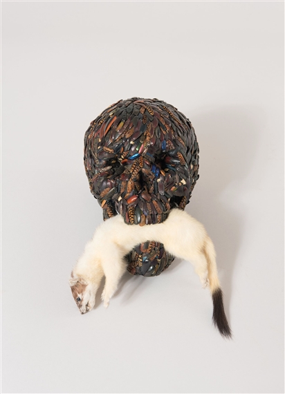 ヤン・ファーブル タマムシ,ワイヤー 《MUR DE LA MONTÉE DES ANGES