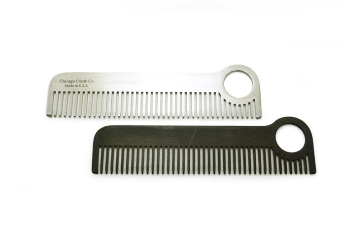 Chicago comb ステンレス製コーム＆ホーウィンレザーシース / スタッフ