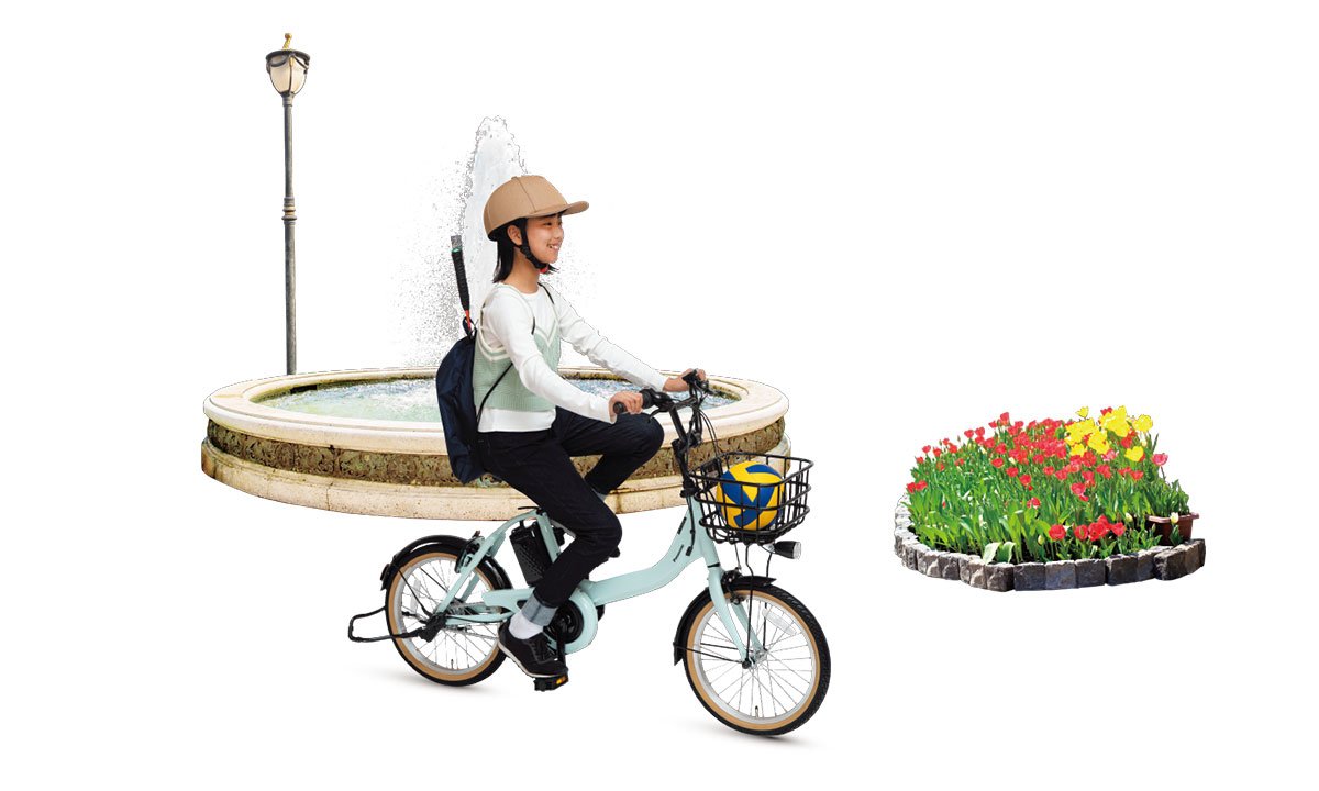 こんなところでも！「ViVi・S・18」｜電動アシスト自転車／自転車
