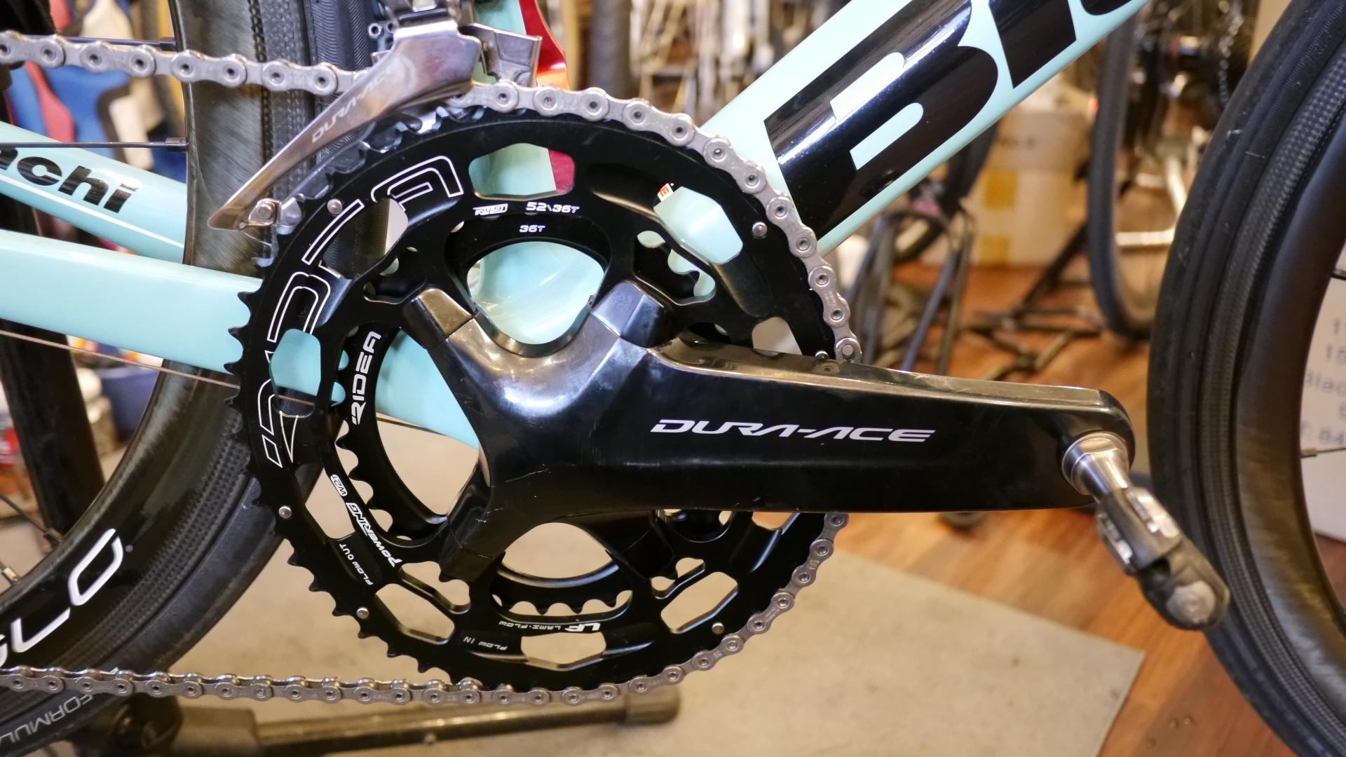 RIDEA 楕円チェーンリング 取り付けました – ブログ☆「CycleFlower