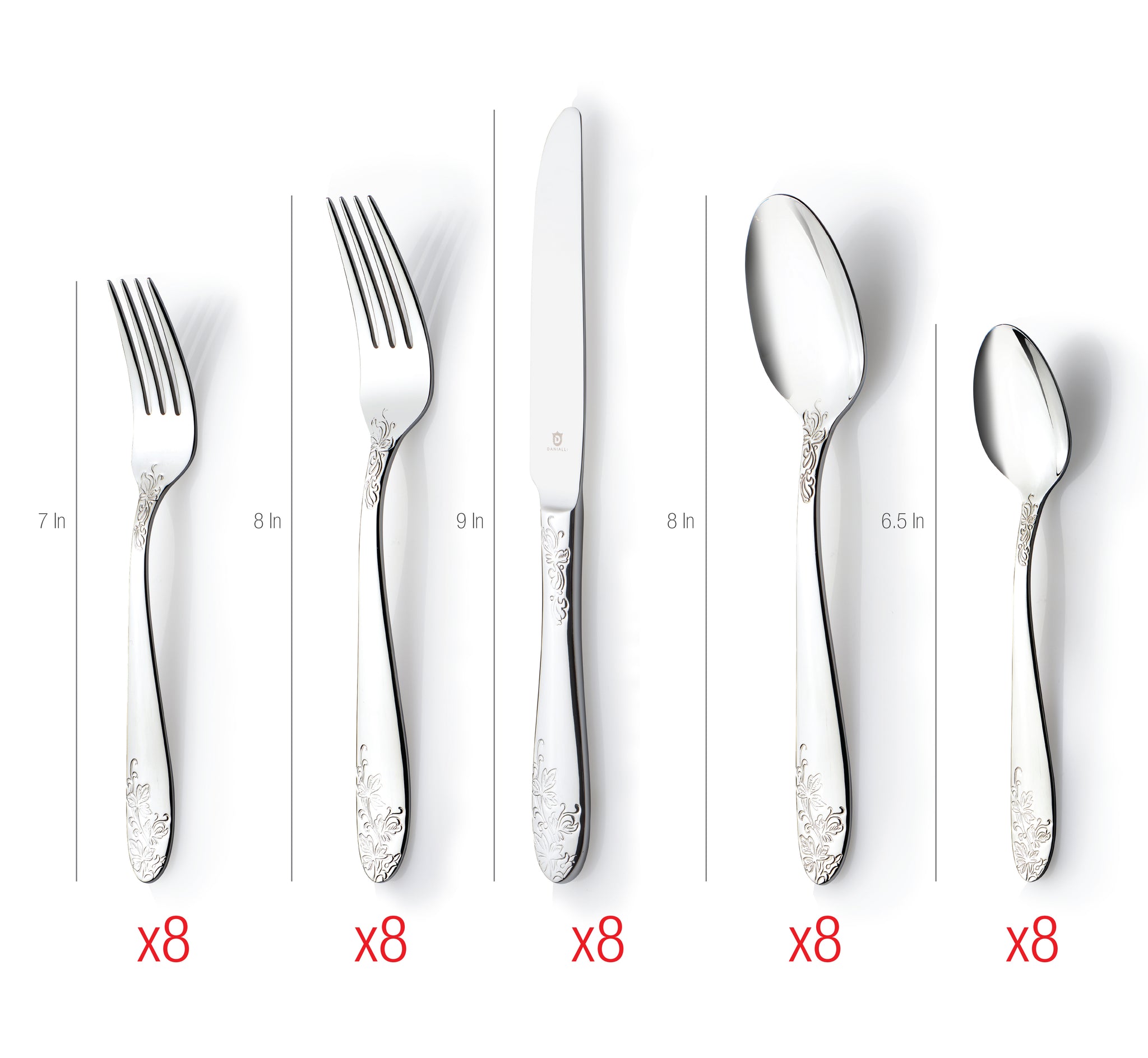 The Imperial 40-Piece Silverware Set – DANIALLI