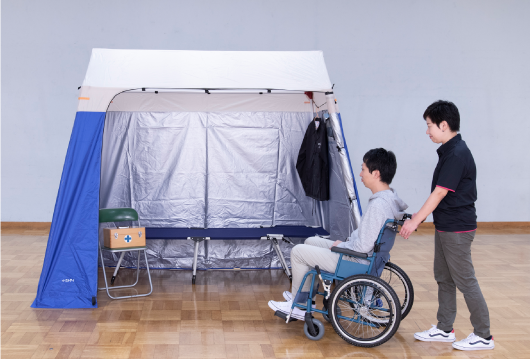 トイレ用パーソナルテントLタイプ PTAL】屋内外で多目的に使用できる