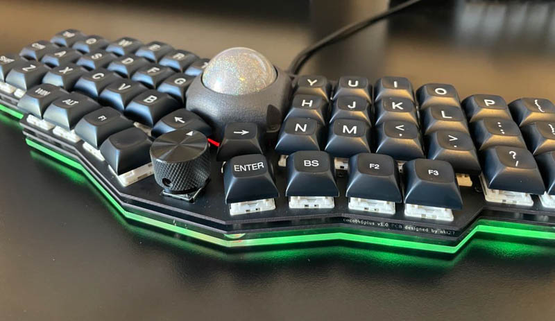 トラックボール搭載自作キーボード cocot46plusを組み立てた | データ