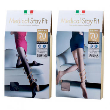 メディカル ステイフィット]段階式着圧パンスト70DEN | KOBUNSHA
