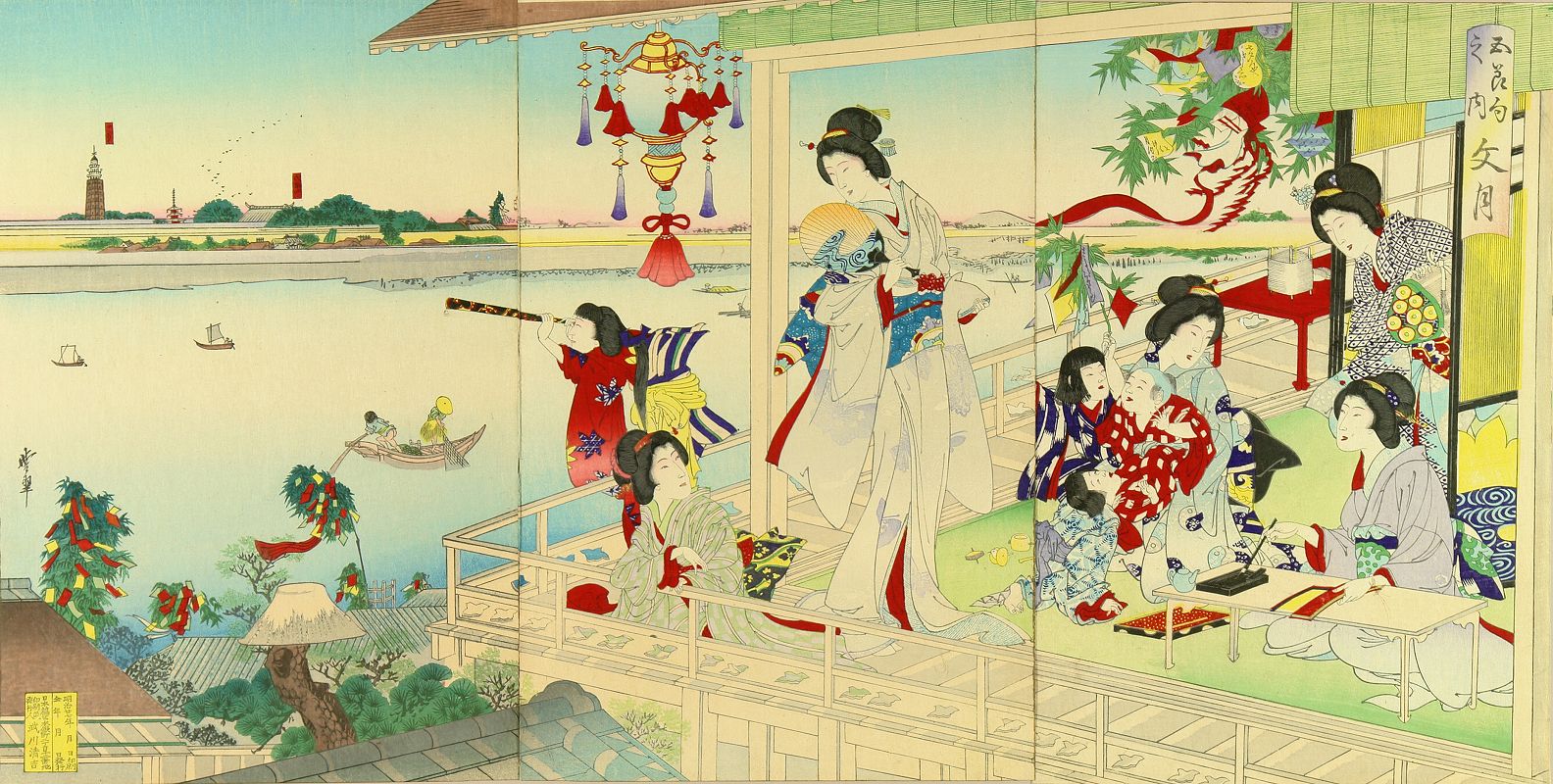 河鍋暁翠による浮世絵