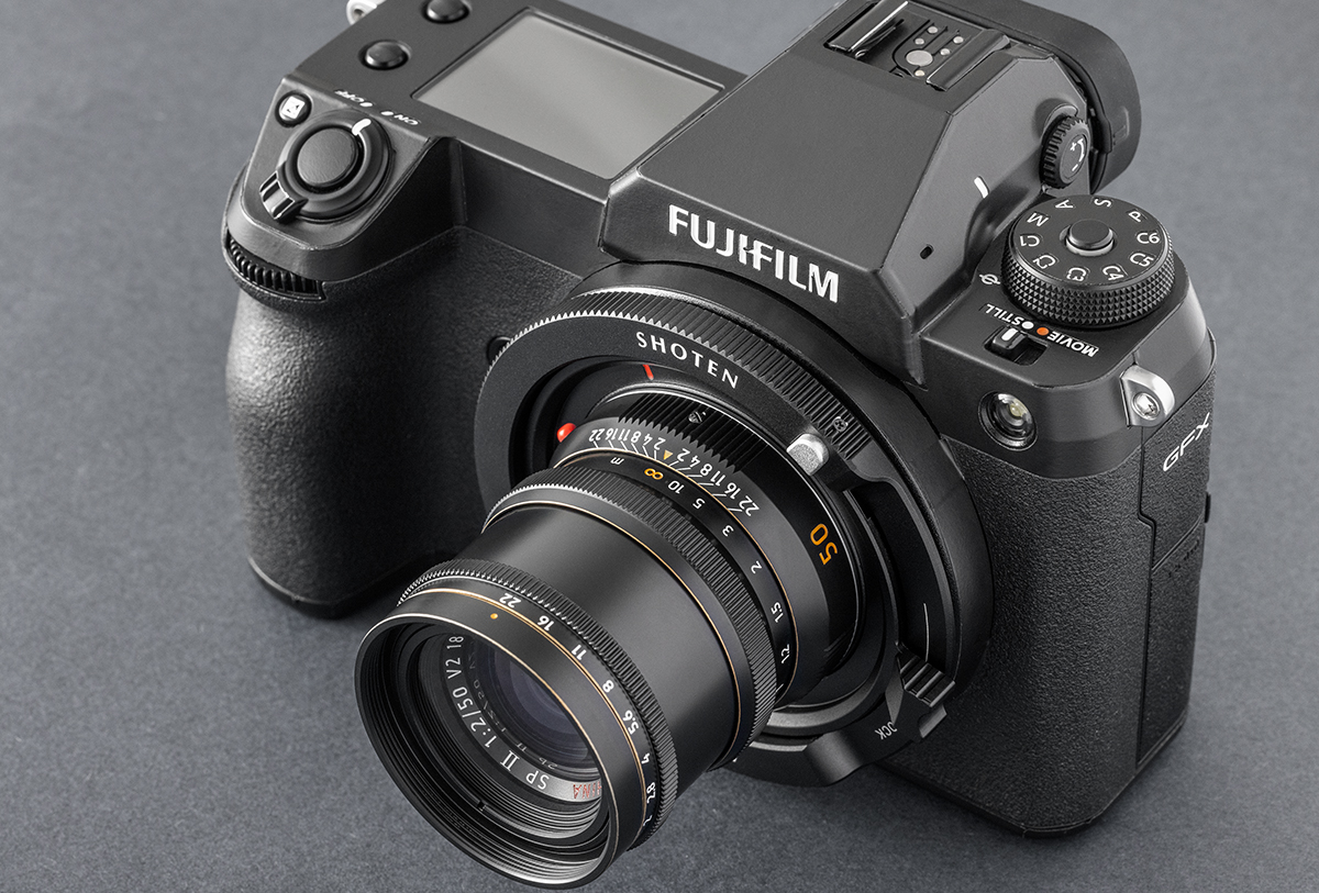 SHOTEN、ライカM→富士フイルムGFX用のマウントアダプター 安全性と