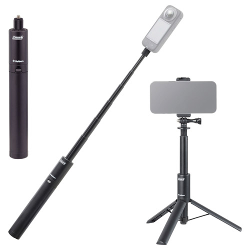 Insta360の「見えない自撮り棒」にも対応、Colemanのマルチスタンド