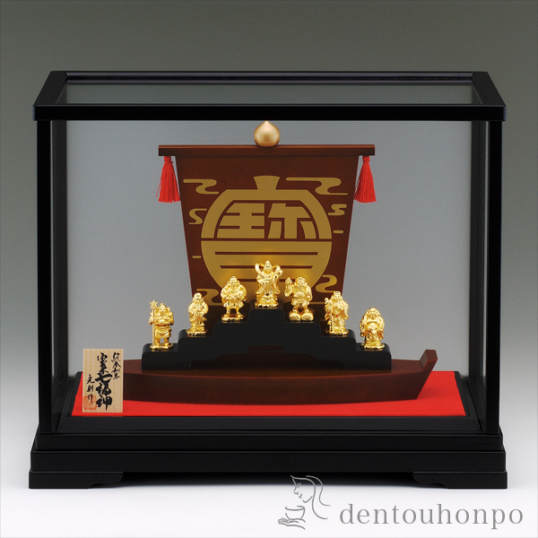 送料無料】 純金 宝来七福神 大・15g / 光則（金工芸） 恵比寿 大黒