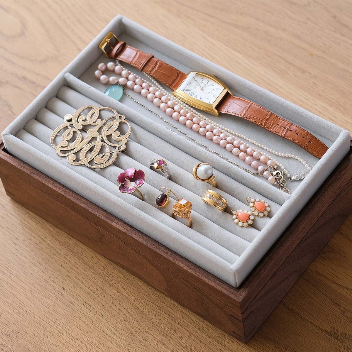 FAVORMADE | Jewelry Case / ジュエリー収納ケース (ベロア仕切り付き