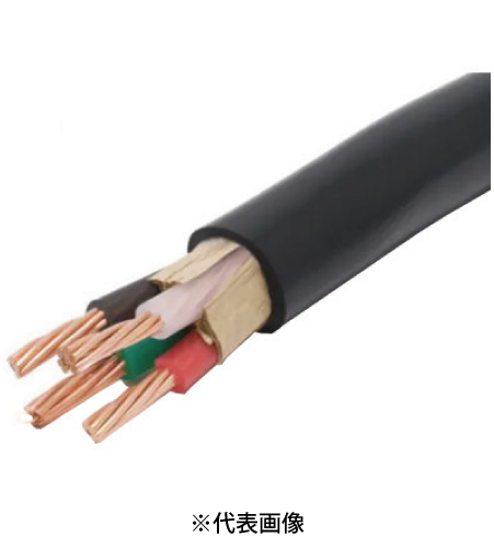 電材 BLUEWOOD / CV3.5SQ×4C 600V CVケーブル 切売10m以上1m単位