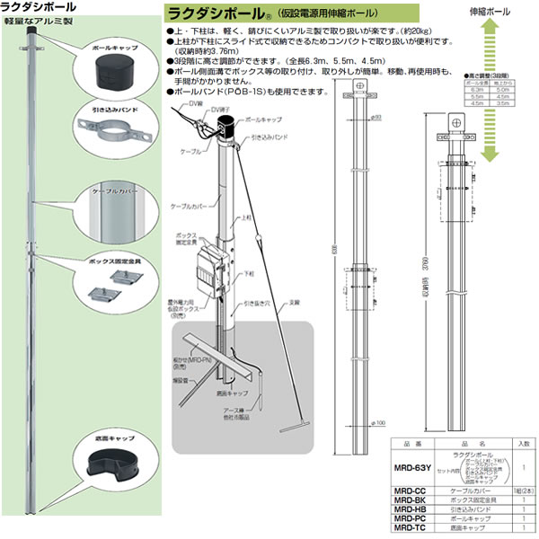 MRD-63Y | 住宅分電盤・ボックス | 未来工業 電設資材ウオルボックス