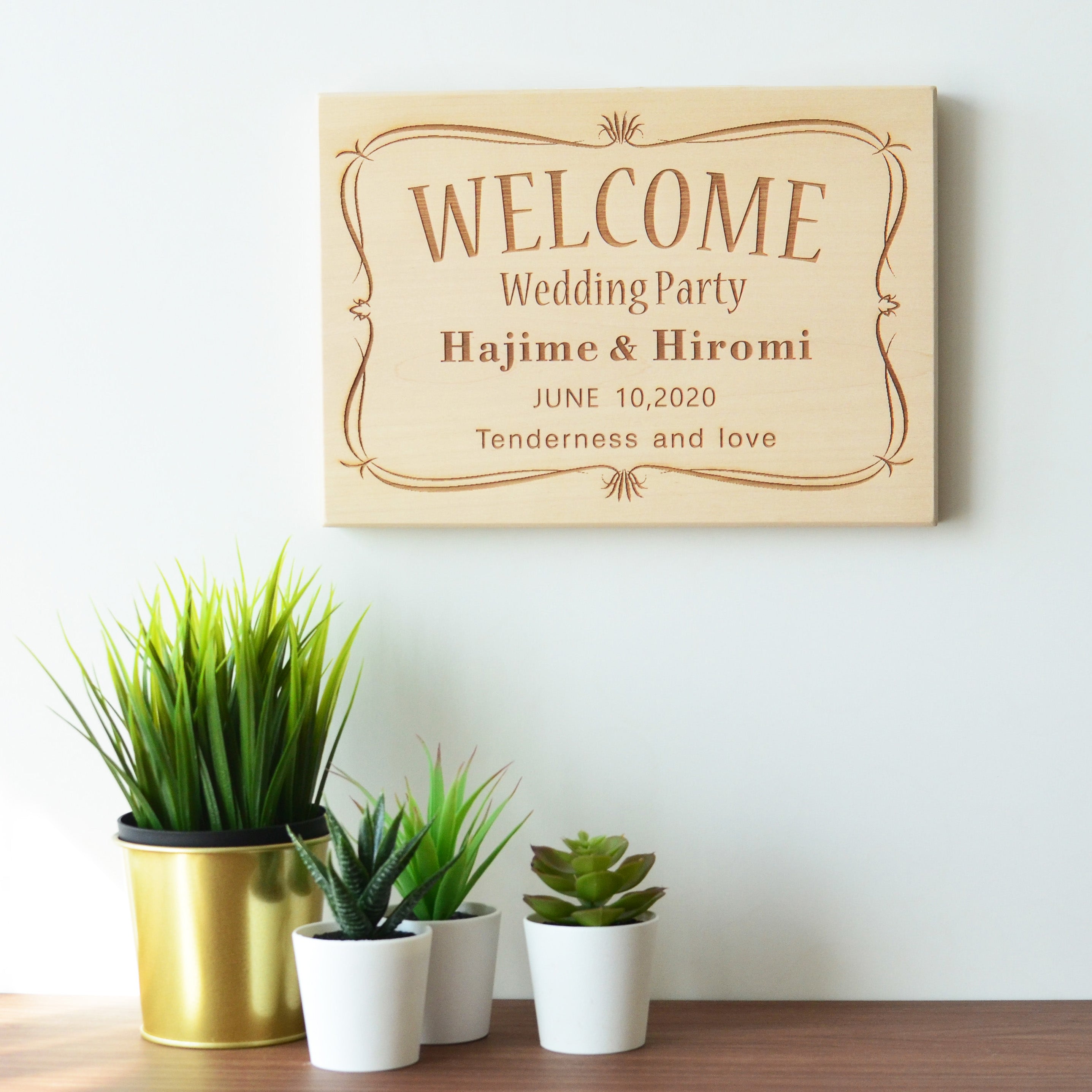 Wedding Welcome Board A4 横 A