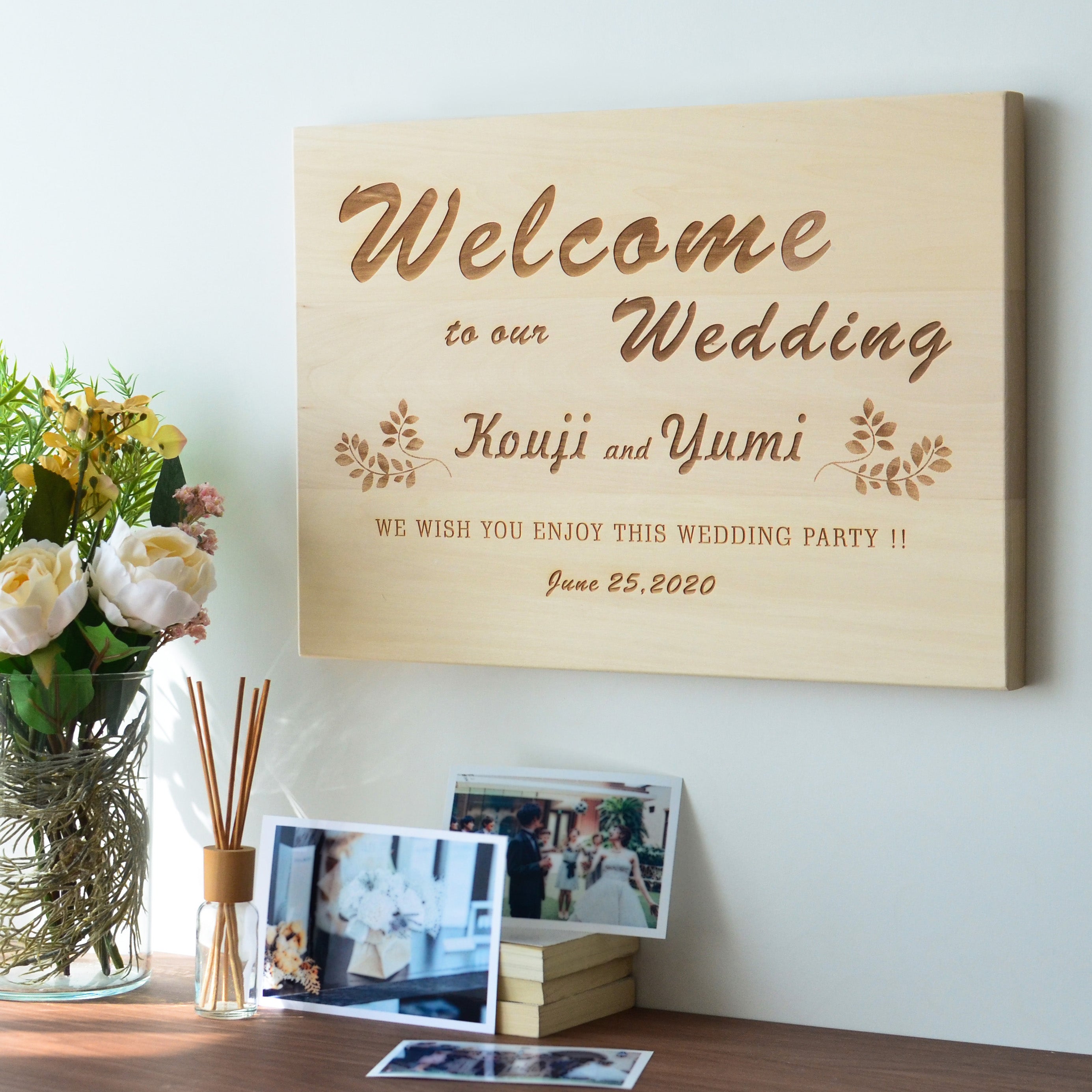 Wedding Welcome Board A3 横 B