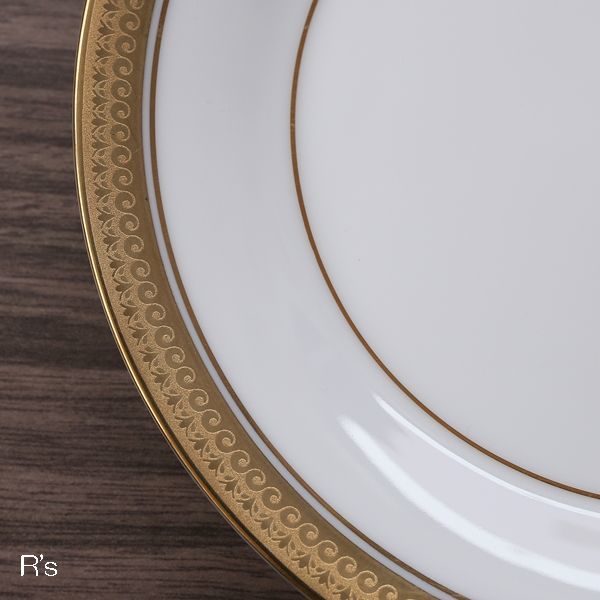 ノリタケ BALMORAL バルモラル 16cmプレート ケーキ皿 4019 金彩 未