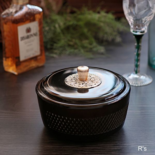 レトロ プラスチック製 蓋付き容器 小物入れ 菓子器 未使用品 (VV6066