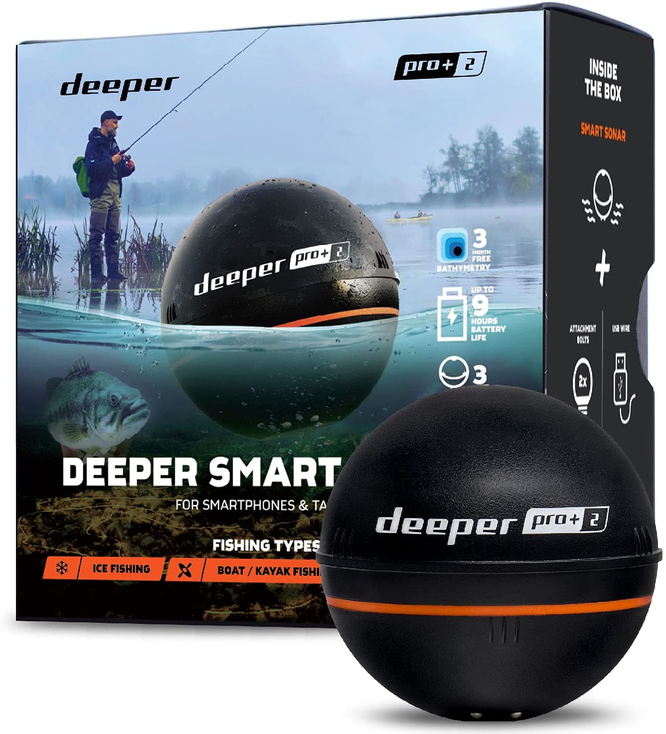 Deeper Pro+2 魚群探知機