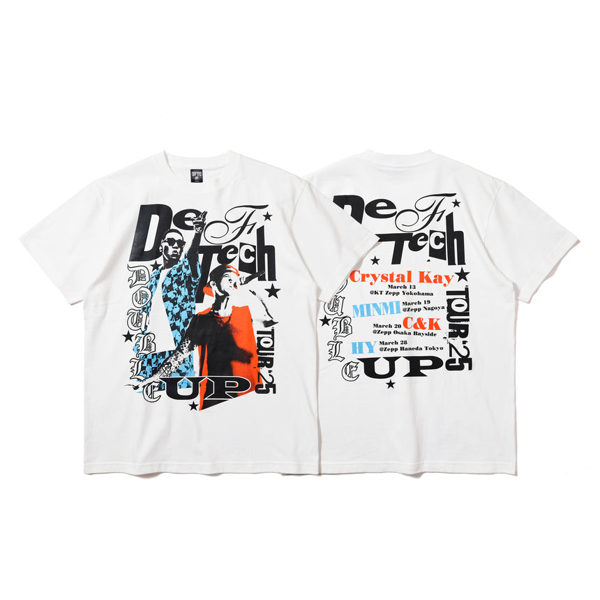 Double Up 2025 Tour-Tee White – Def Tech STORE