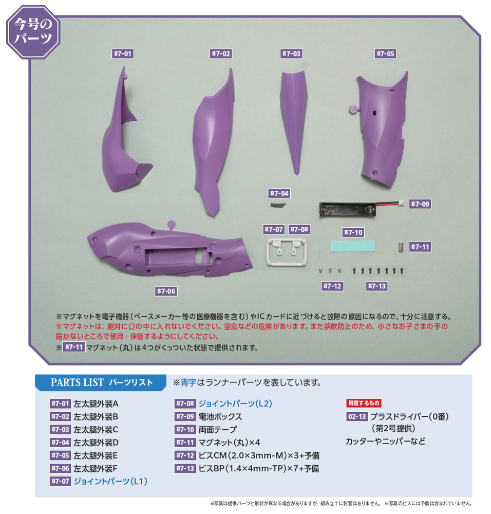 エヴァンゲリオン初号機をつくる 第87号 | デアゴスティーニ公式