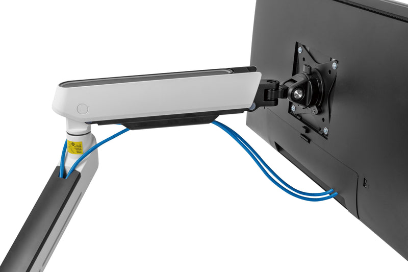 Alterzone ゲーミングモニターアーム デュアルモニターアーム 白 RGB