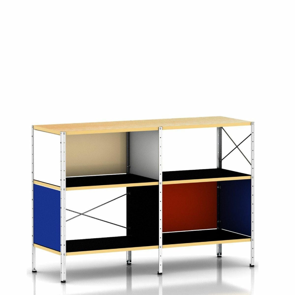 イームズ ストレージユニットESU マルチカラー／ジンク 2段2列 ドア無