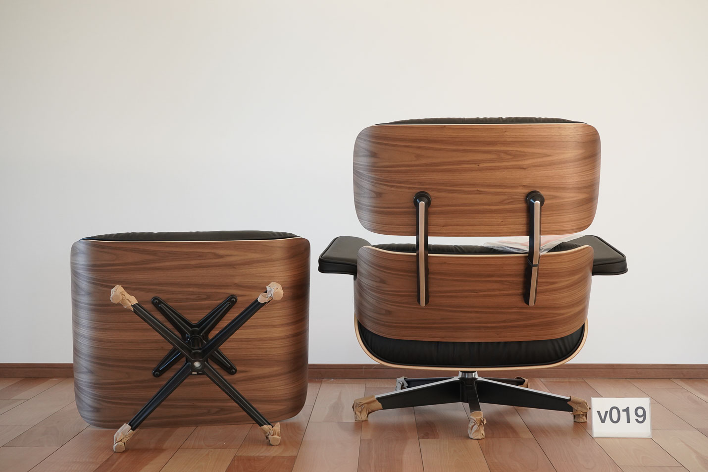 イームズ ラウンジチェア＆オットマン ウォールナット v019